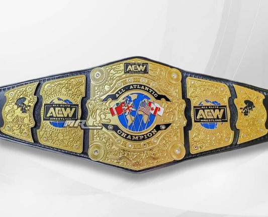 AEW All Atlantic Championship World Wide Wrestling Championship Belt