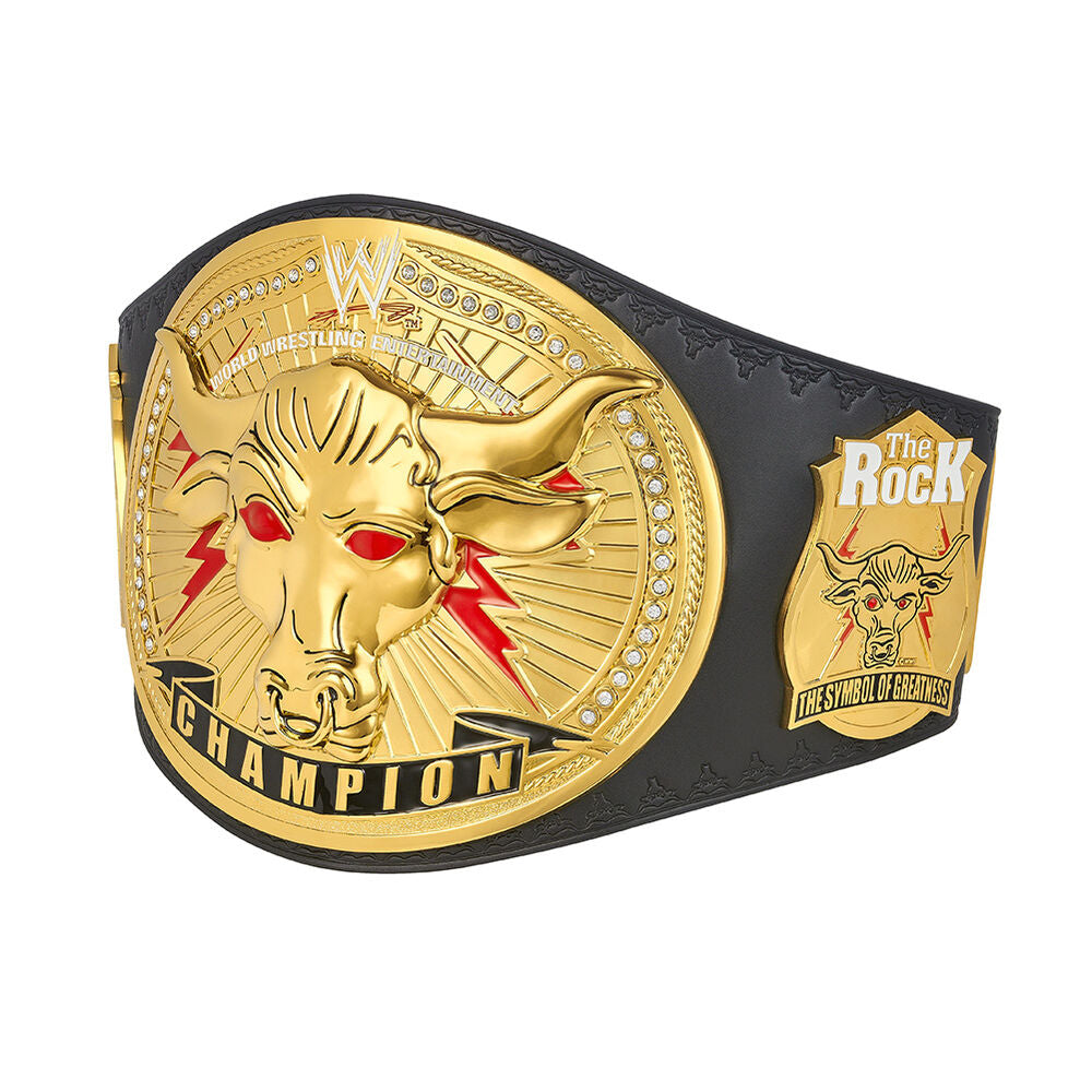 WWE Championship Title Belt The Rock Brahma Bull WWE World Heavy Championship