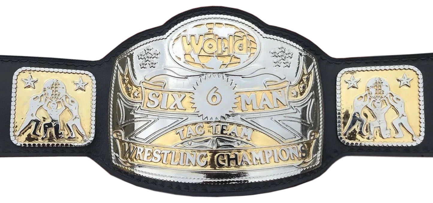 NWA World Six-Man Tag Team Championship Belt