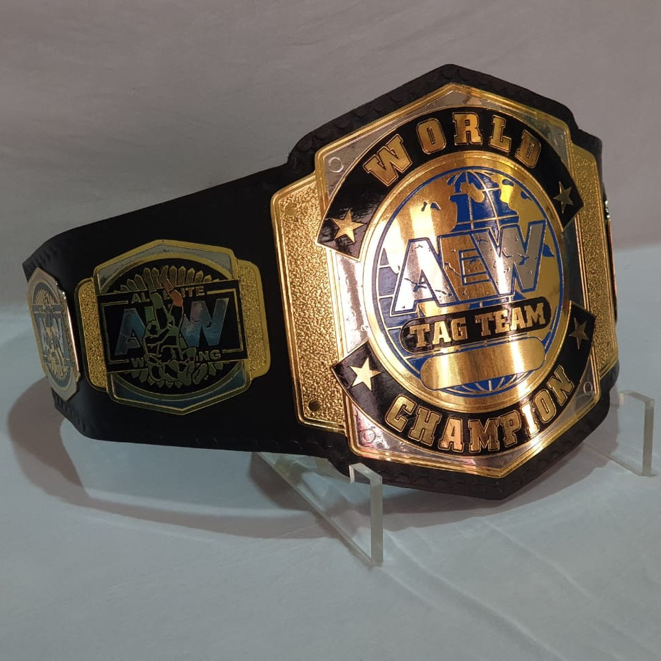 AEW World Tag Team Title World Wrestling Championship Belt