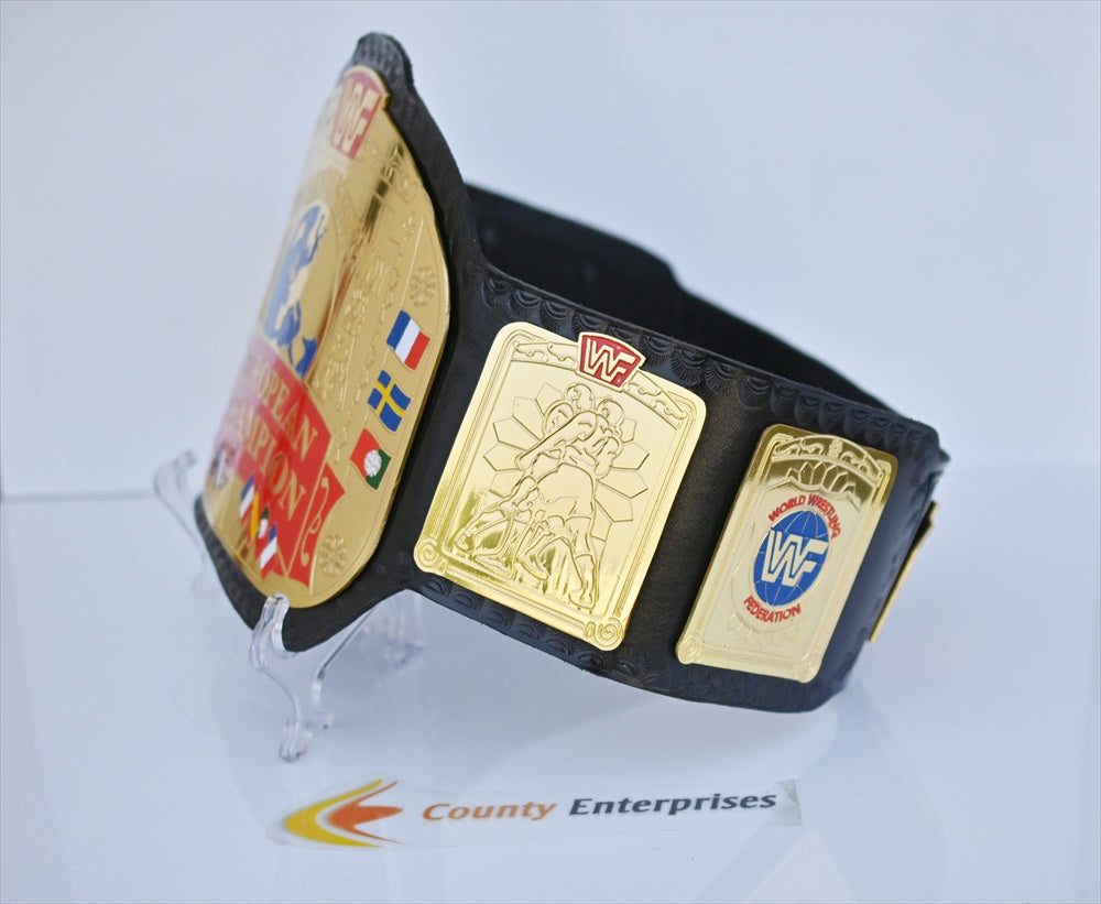 WWF World Title European Championship Belt World Wrestling Federation Belt