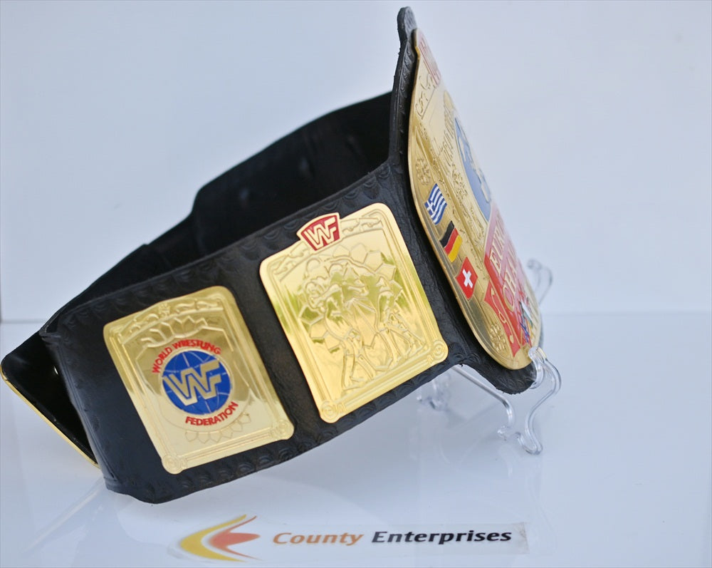 WWF World Title European Championship Belt World Wrestling Federation Belt