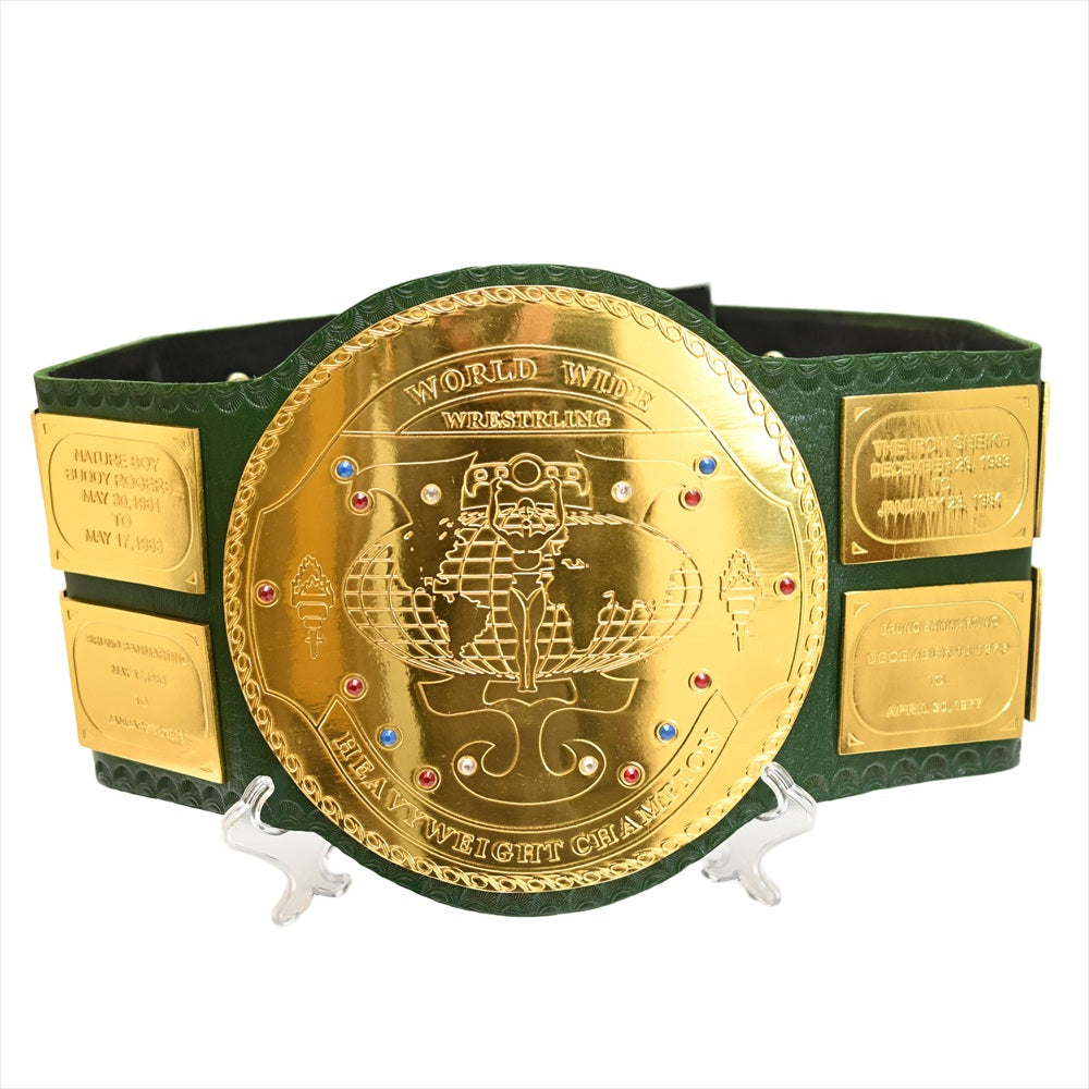 WWE World Heavy Championship Big Green Belt WWE World Title Belt