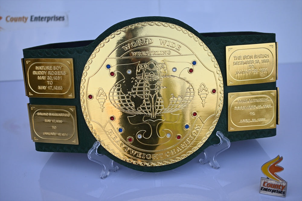 WWE World Heavy Championship Big Green Belt WWE World Title Belt