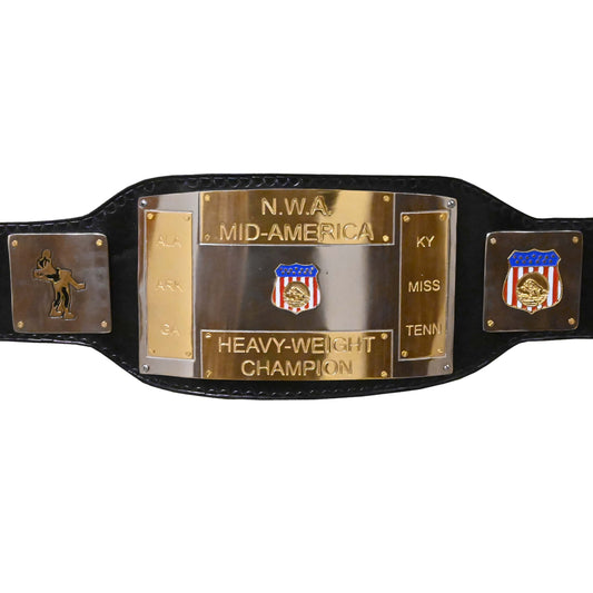 NWA Mid America World Wide Wrestling Championship Belt