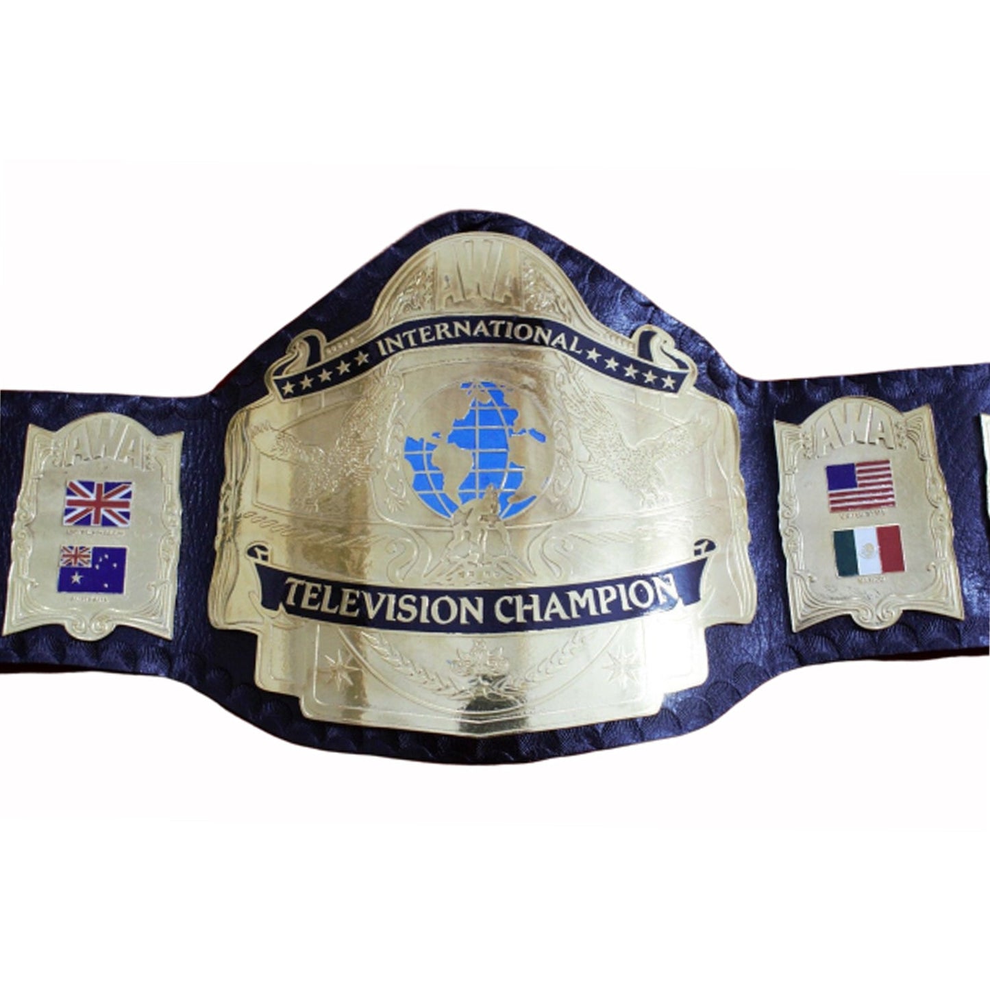 American Wrestling Association Television Championship AWA World Title Belt