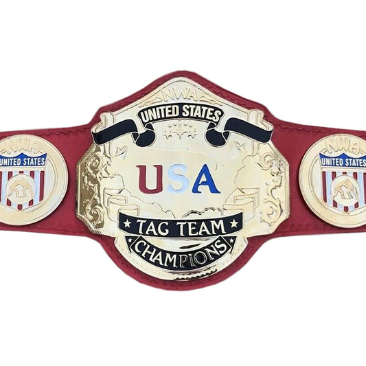 NWA World Title NWA United States Tag Team Championship Belt